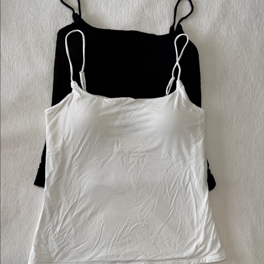 NWOT 2- Express The New Modern Length Supersoft Bra Cami With Cups